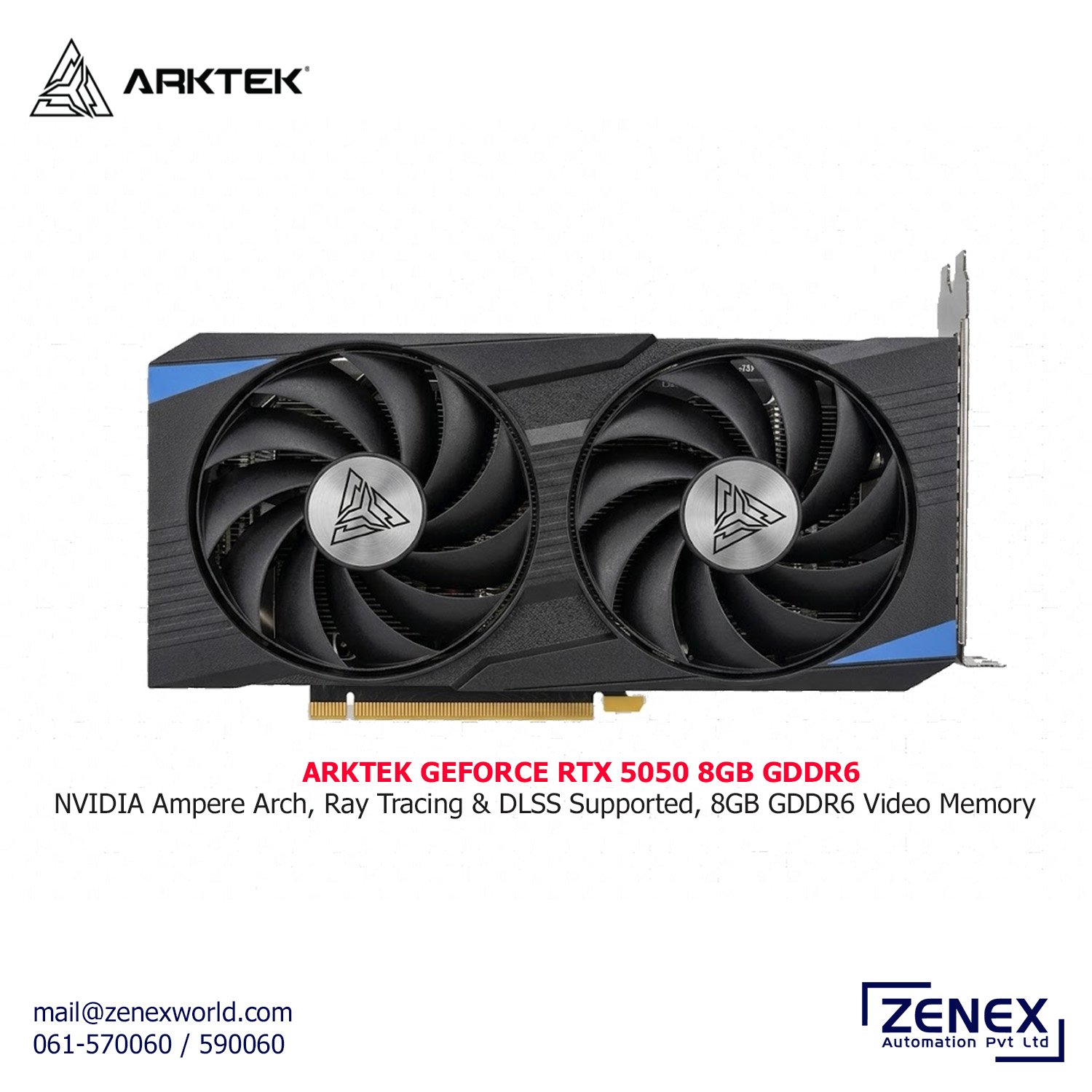 Zenex-Arktek-GEFORCE-RTX-5050-8GB-GDDR6_1 ARKTEK GEFORCE RTX 5050 8GB GDDR6 - Image 1