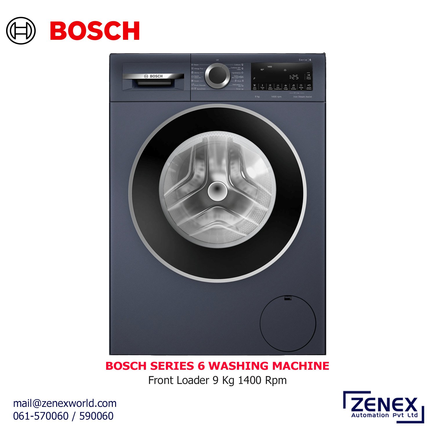 Zenex-Bosch-Washing-Machine_1 BOSCH SERIES 6 WASHING MACHINE - Image 1
