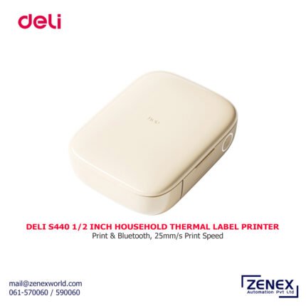 DELI S440 1/2 INCH HOUSEHOLD THERMAL LABEL PRINTER