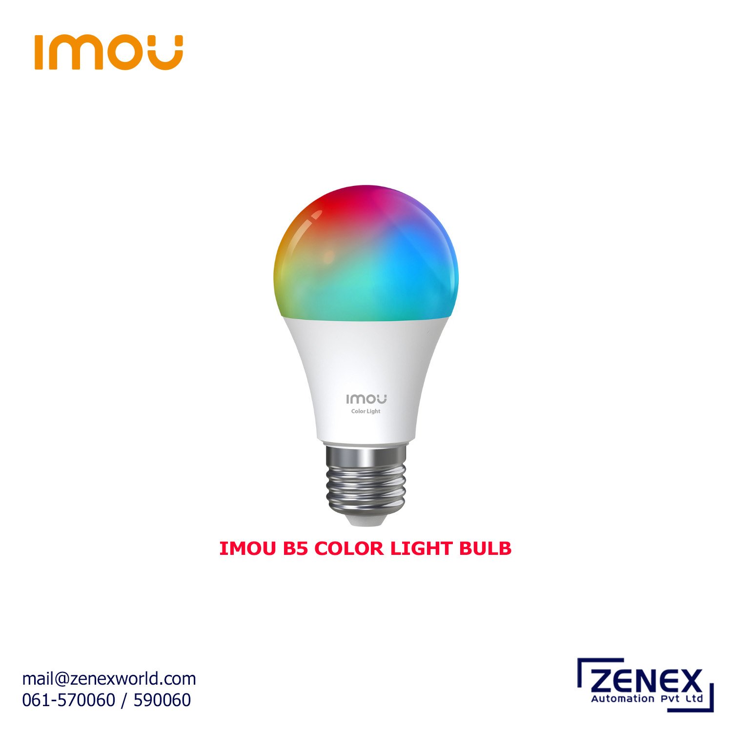 Zenex-Imou-B5-Color-Light-Bulb_1 IMOU COLOR LIGHT BULB B5 - Image 1