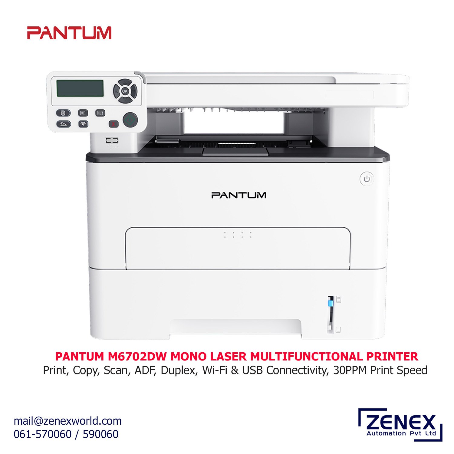 Zenex-Pantum-M6702DW_1 PANTUM MONO LASER MULTIFUNCTIONAL PRINTER (M6702DW) - Image 1