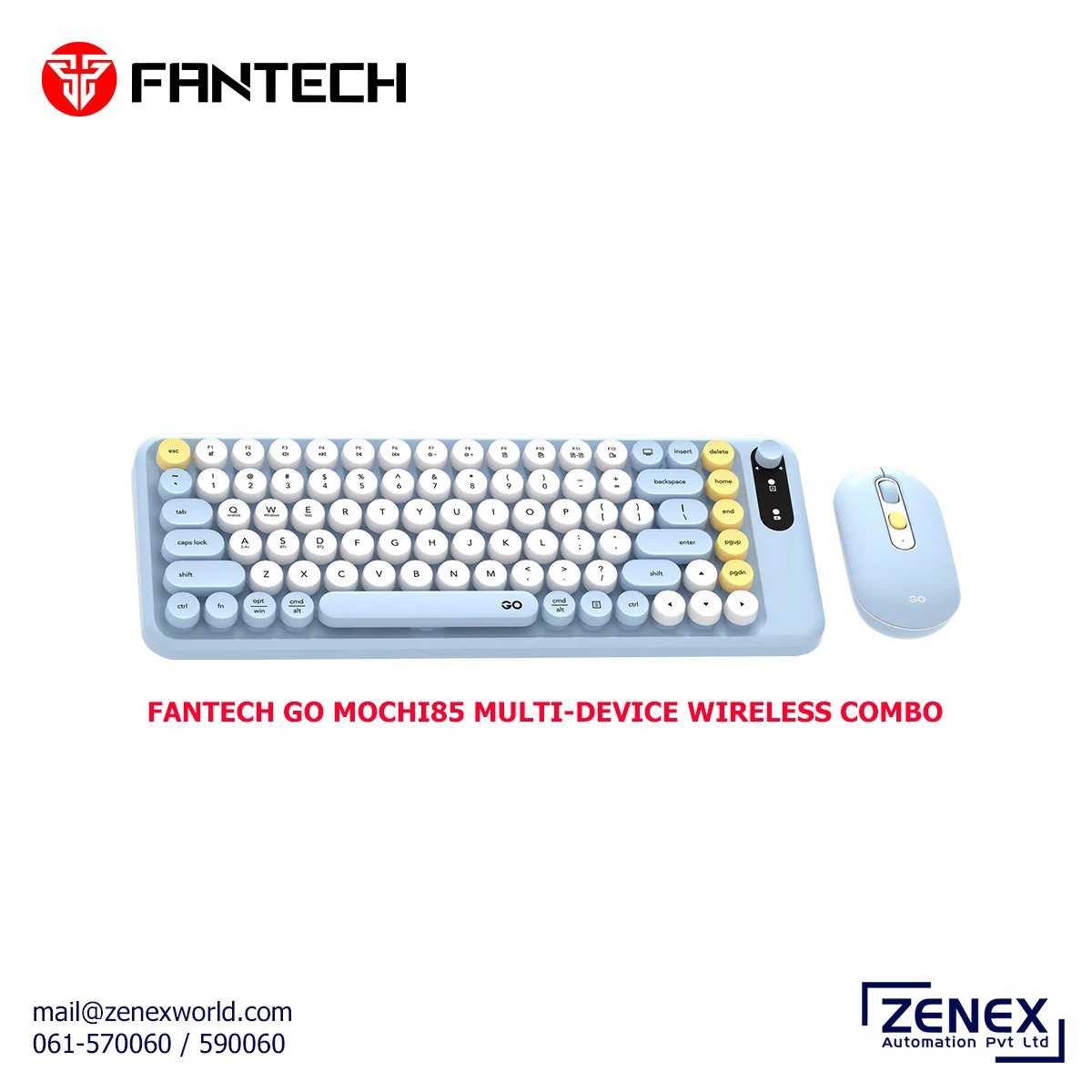 Zenex-Fantech-Go-Mochi85-Multi-Device-Wireless-Combo-WK898_1 FANTECH GO MOCHI85 MULTI-DEVICE WIRELESS COMBO (WK898) - Image 1