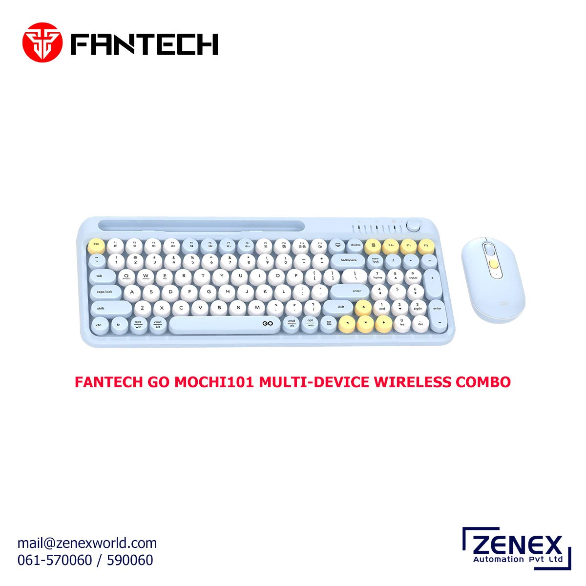 Zenex-Fantech-GoMochi101-Multi-Device-Wireless-Combo_1 FANTECH GO MOCHI101 MULTI-DEVICE WIRELESS COMBO - Image 1