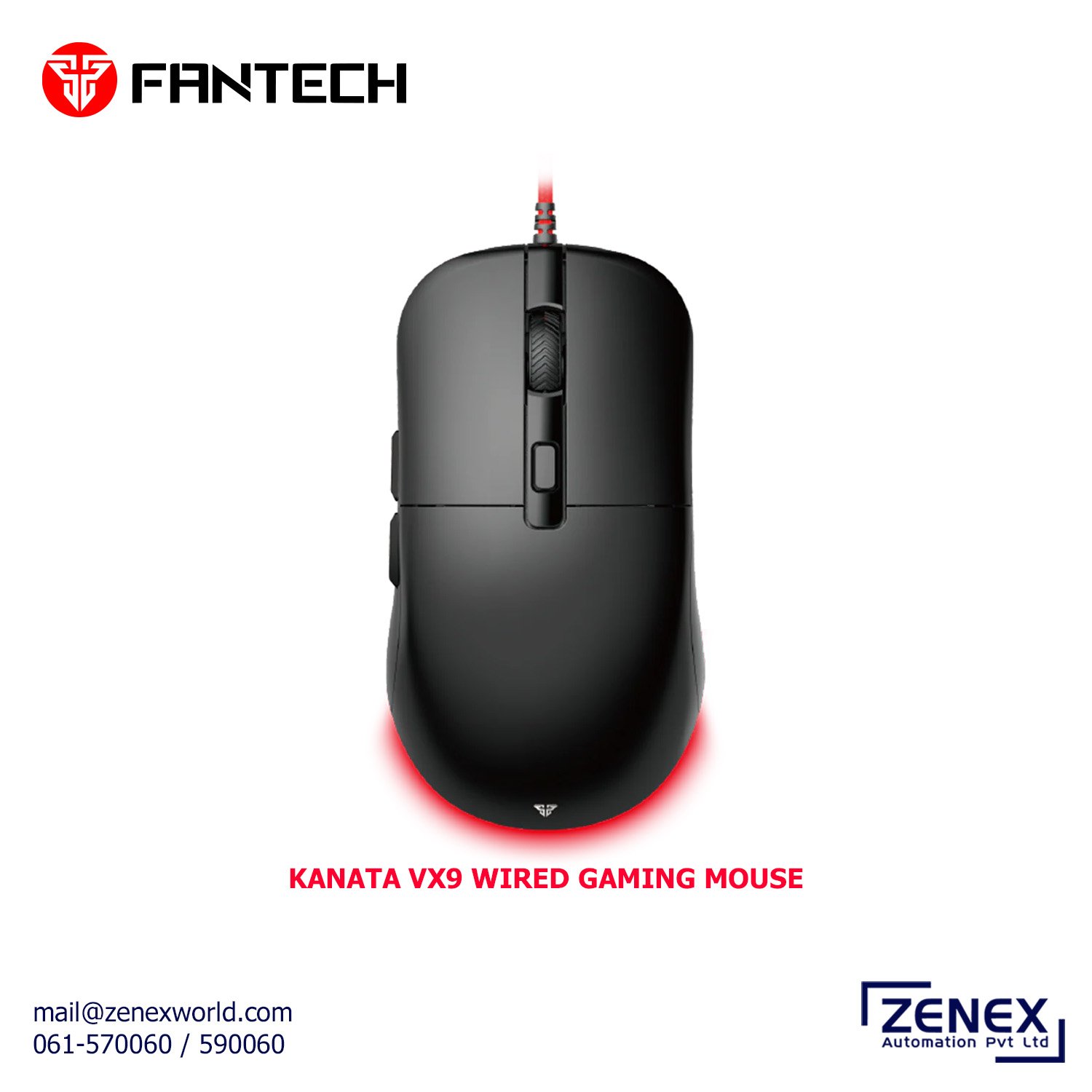 Zenex-Fantech-Kanata-VX9-Wired-Gaming-Mouse_1 FANTECH KANATA VX9 WIRED GAMING MOUSE - Image 1