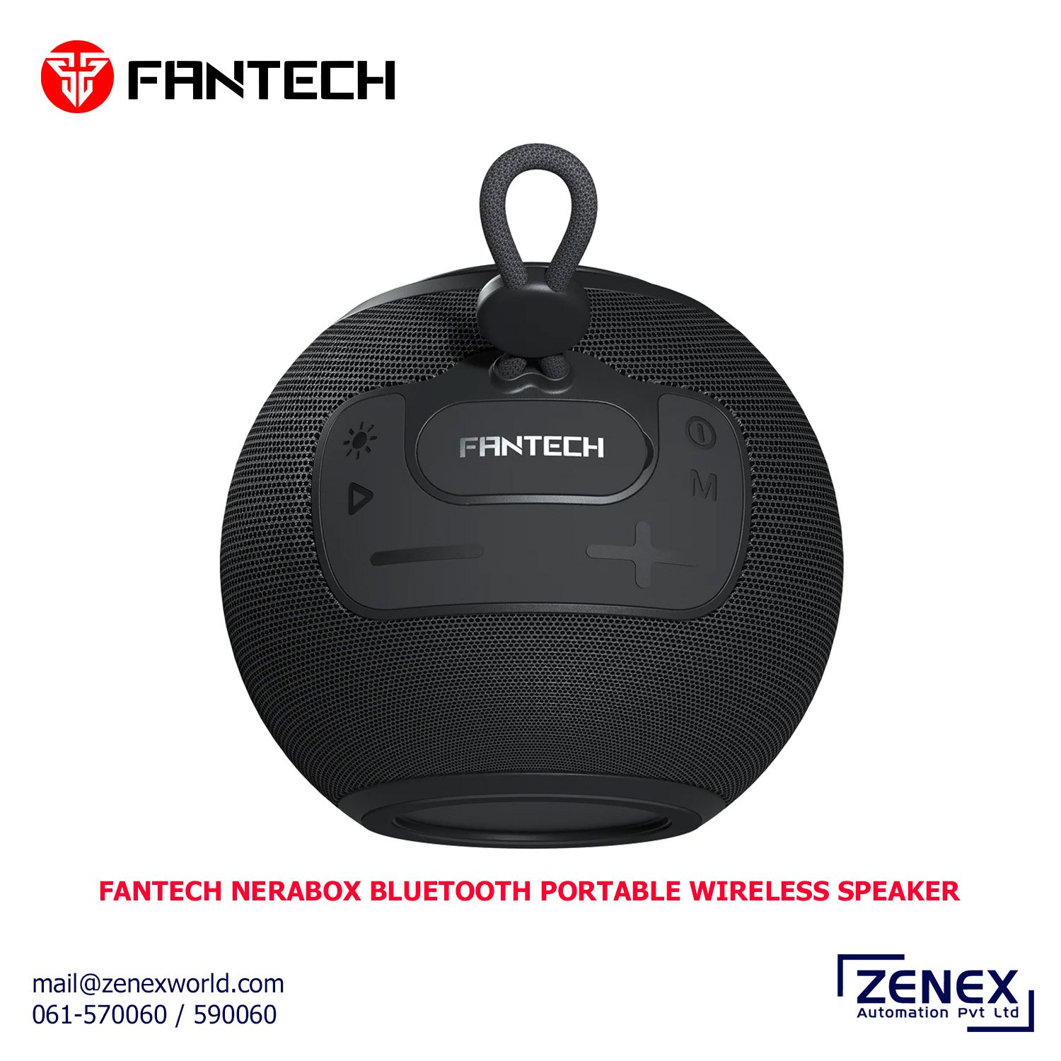 Zenex-Fantech-Nerabox-Bluetooth-Portable-Wireless-Speaker_1 FANTECH NERABOX BLUETOOTH PORTABLE WIRELESS SPEAKER (BS161) - Image 1