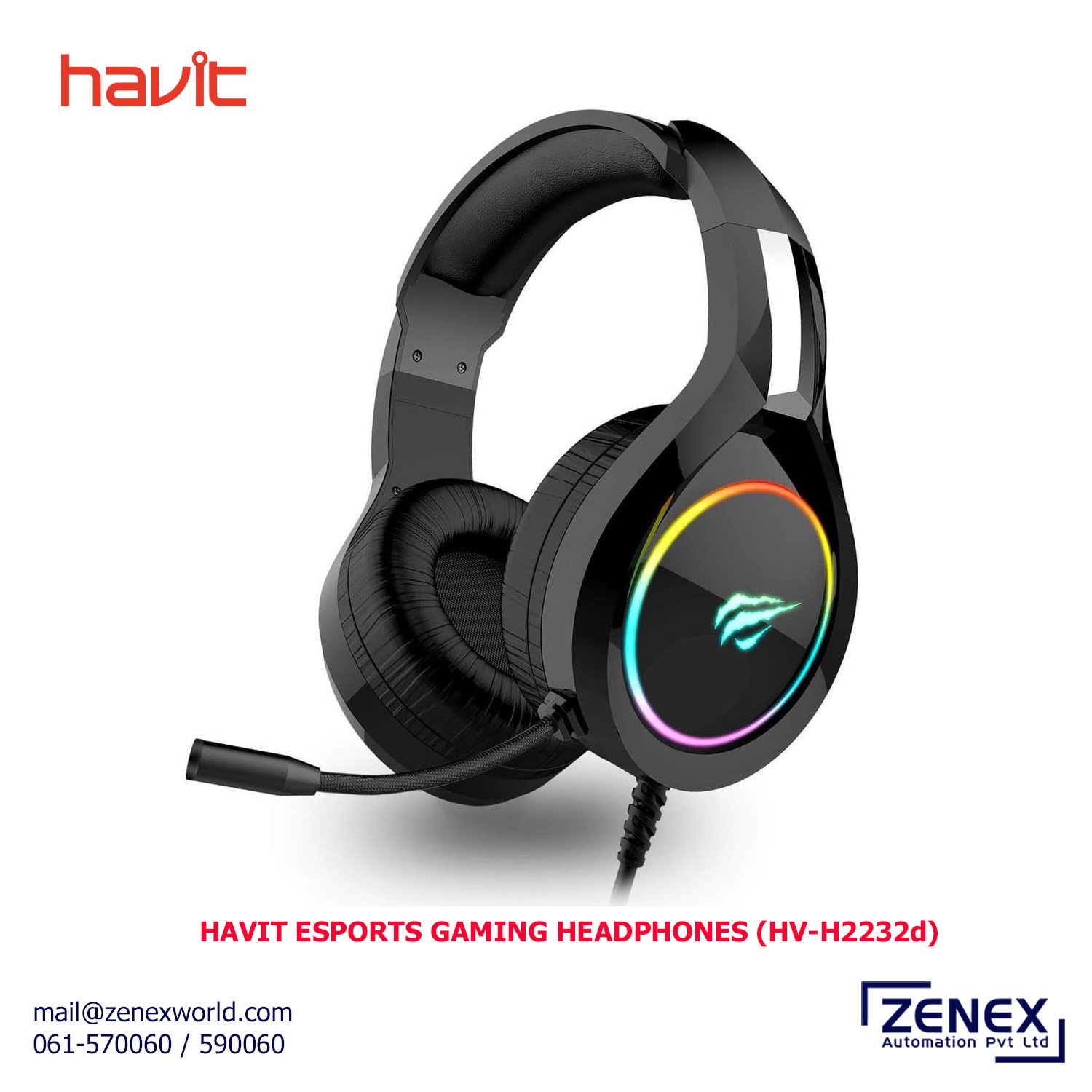 Zenex-Havit-Esports-Gaming-Headphones-HV-H2232d_1 HAVIT ESPORTS GAMING HEADPHONES (HV-H2232D) - Image 1