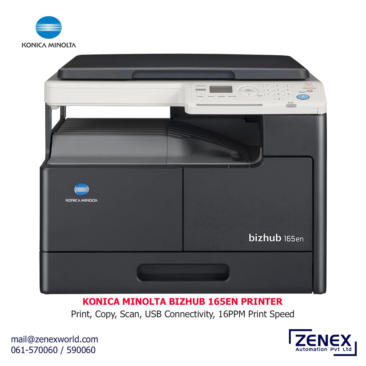 Zenex-Konica-Minolta-Bizhub-165En-Printer_1 KONICA MINOLTA BIZHUB 165EN PRINTER - Image 1