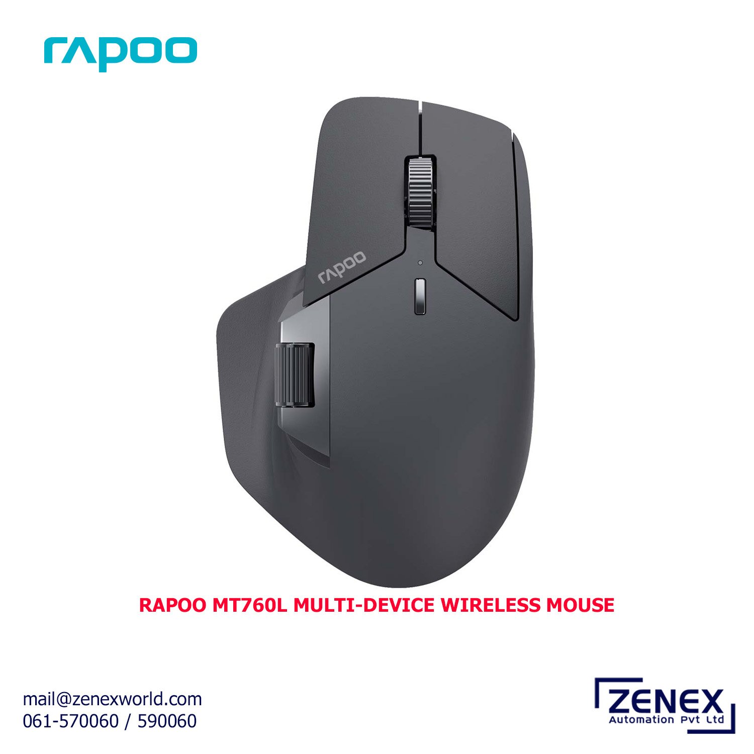 Zenex-Rapoo-MT760L-Multi-Device-Wireless-Mouse_1 RAPOO MT760L MULTI-DEVICE WIRELESS MOUSE - Image 1