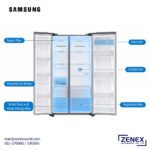 SAMSUNG 700L SIDE BY SIDE REFRIGERATOR WITH SMART CONVERSION - Image 2