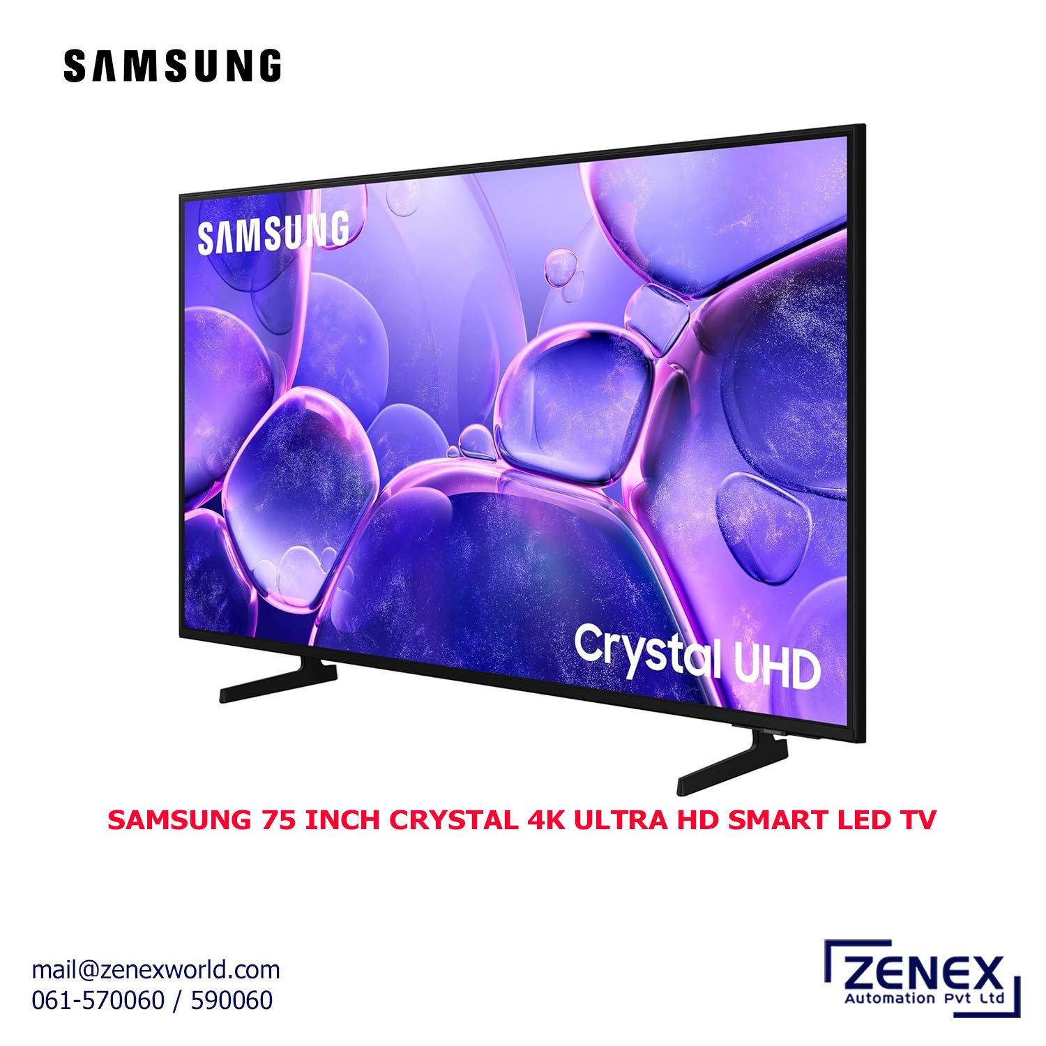 Zenex-Samsung-75-Inch-Crystal-4k-Ultra-Hd-Smart-LED-TV_1 SAMSUNG 75 INCH CRYSTAL 4K ULTRA HD SMART LED TV - Image 1
