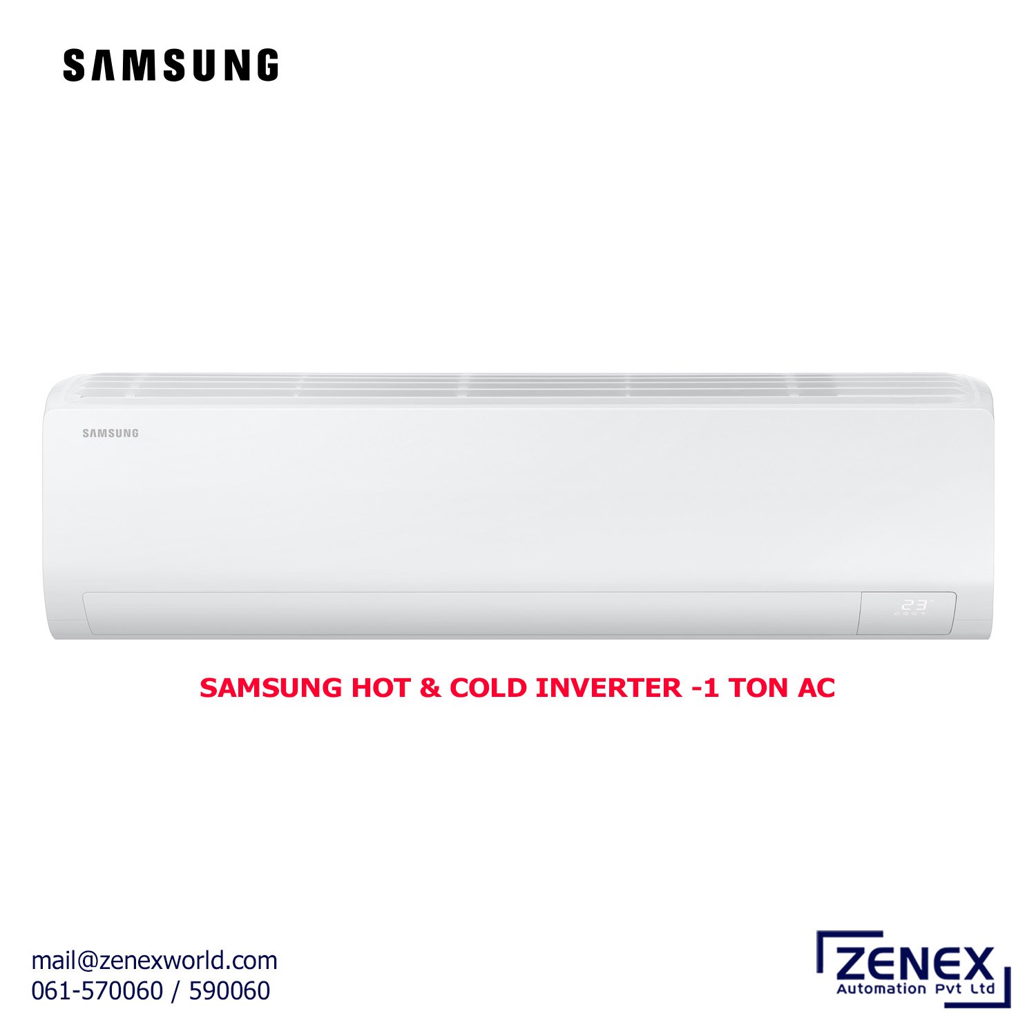 Zenex-Samsung-Hot&Cold-Inverter-1-Ton-AC_1 SAMSUNG HOT & COLD INVERTER -1 TON AC (AR50F12C1RHNRC) - Image 1