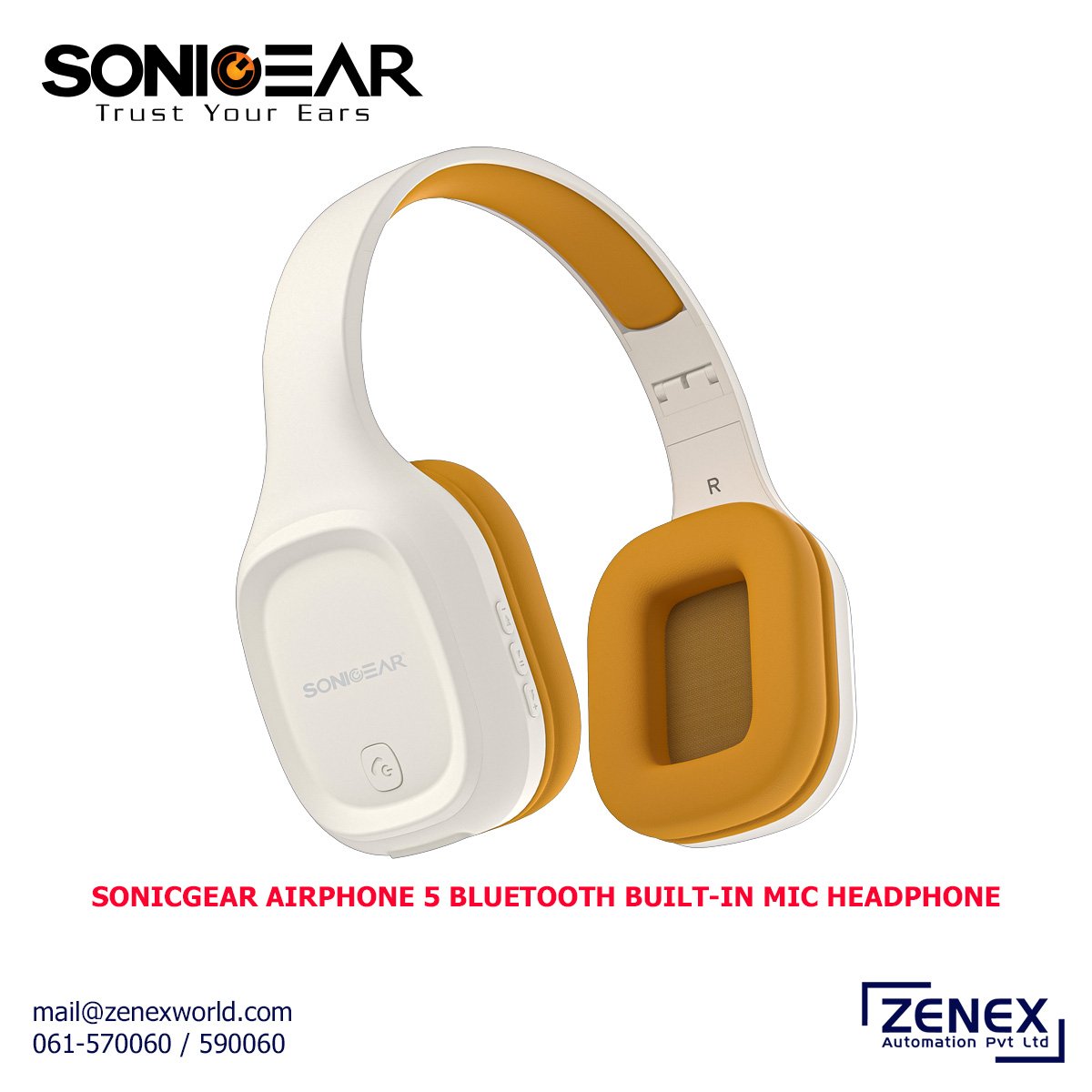 Zenex-SonicGear-AirPhone5-Bluetooth-Built-In-Mic-Headphone_1 SONICGEAR AIRPHONE 5 BLUETOOTH BUILT-IN MIC HEADPHONE - Image 1