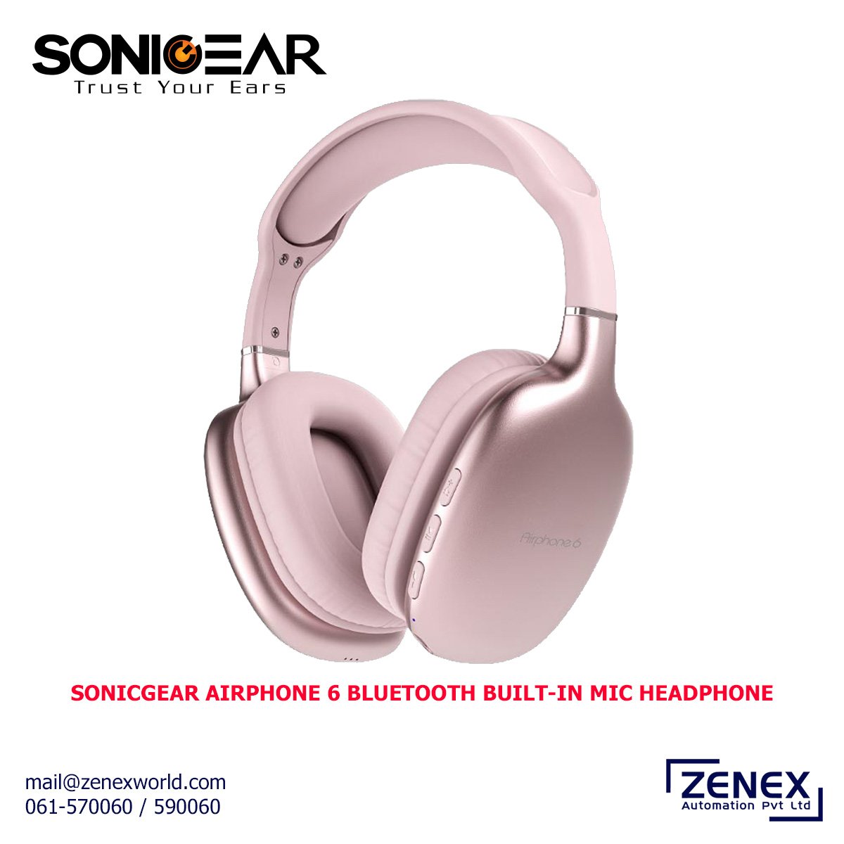 Zenex-SonicGear-AirPhone6-Bluetooth-Built-In-Mic-Headphone_1 SONICGEAR AIRPHONE 6 BLUETOOTH BUILT-IN MIC HEADPHONE - Image 1