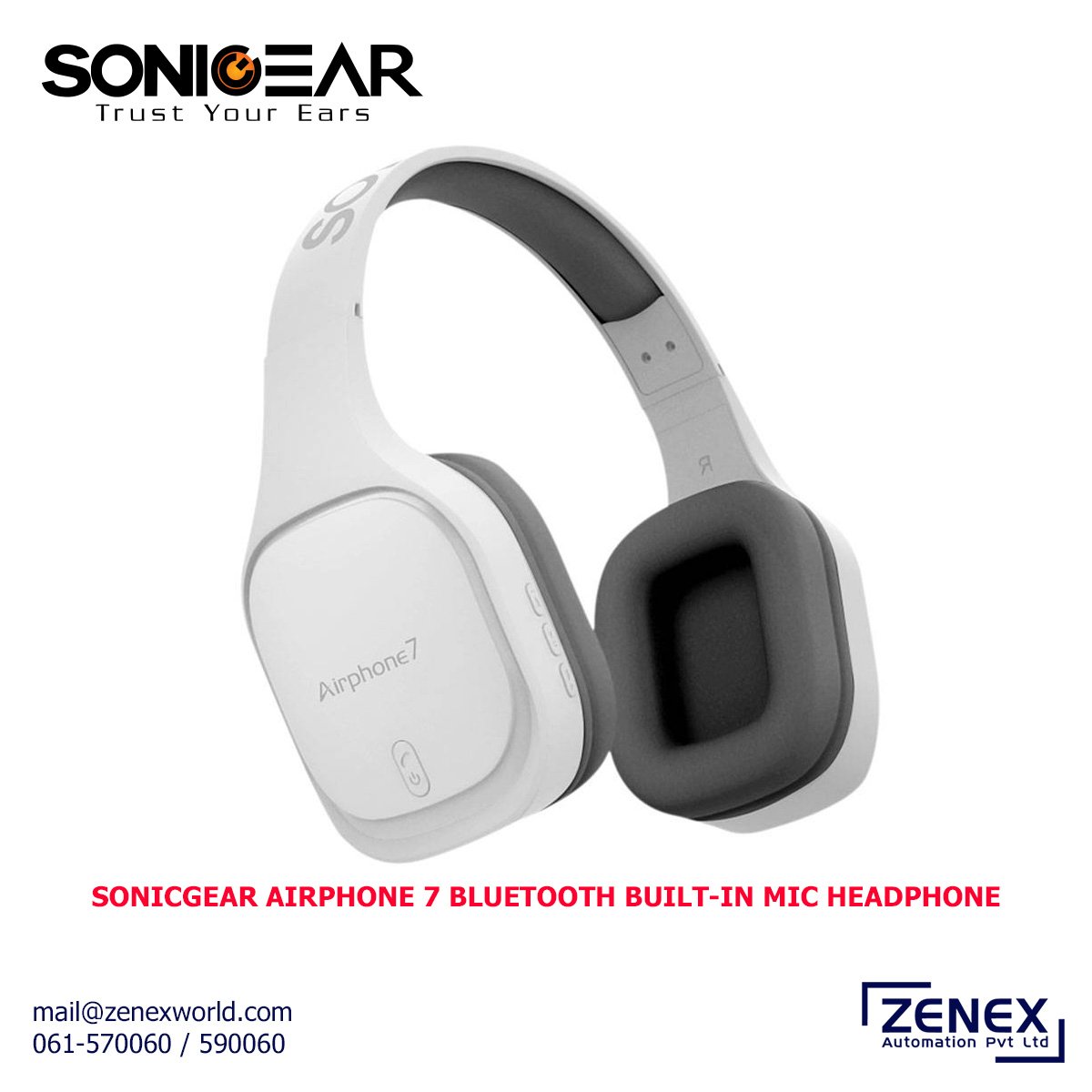Zenex-SonicGear-AirPhone7-Bluetooth-Built-In-Mic-Headphone_1 SONICGEAR AIRPHONE 7 BLUETOOTH BUILT-IN MIC HEADPHONE - Image 1