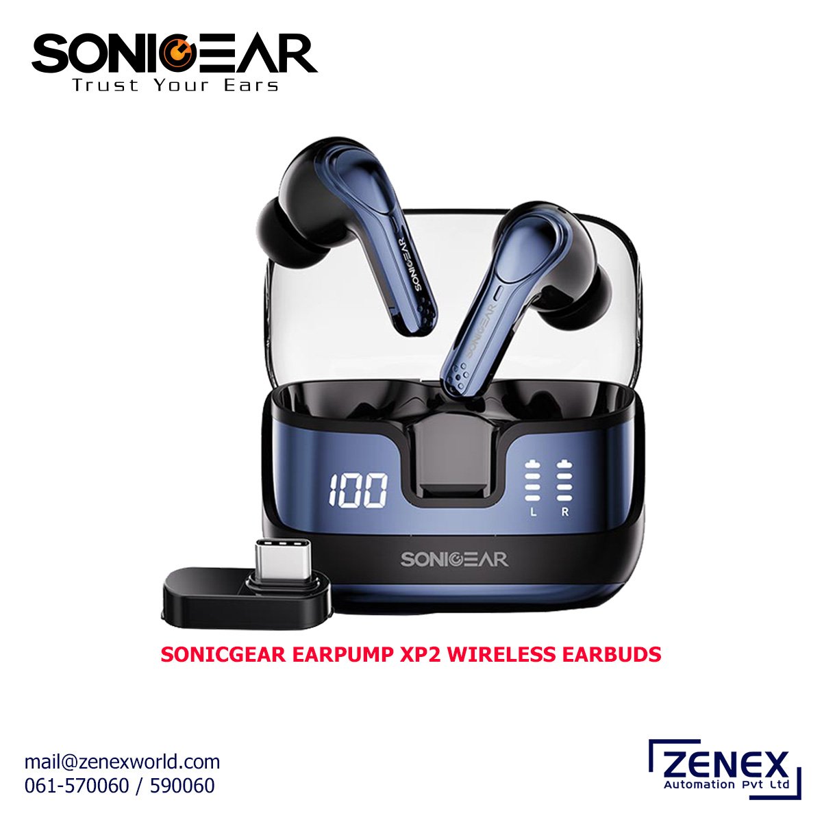 Zenex-Sonicgear-Earpump-XP2-Wireless-Earbuds_1 SONICGEAR EARPUMP XP2 WIRELESS EARBUDS - Image 1