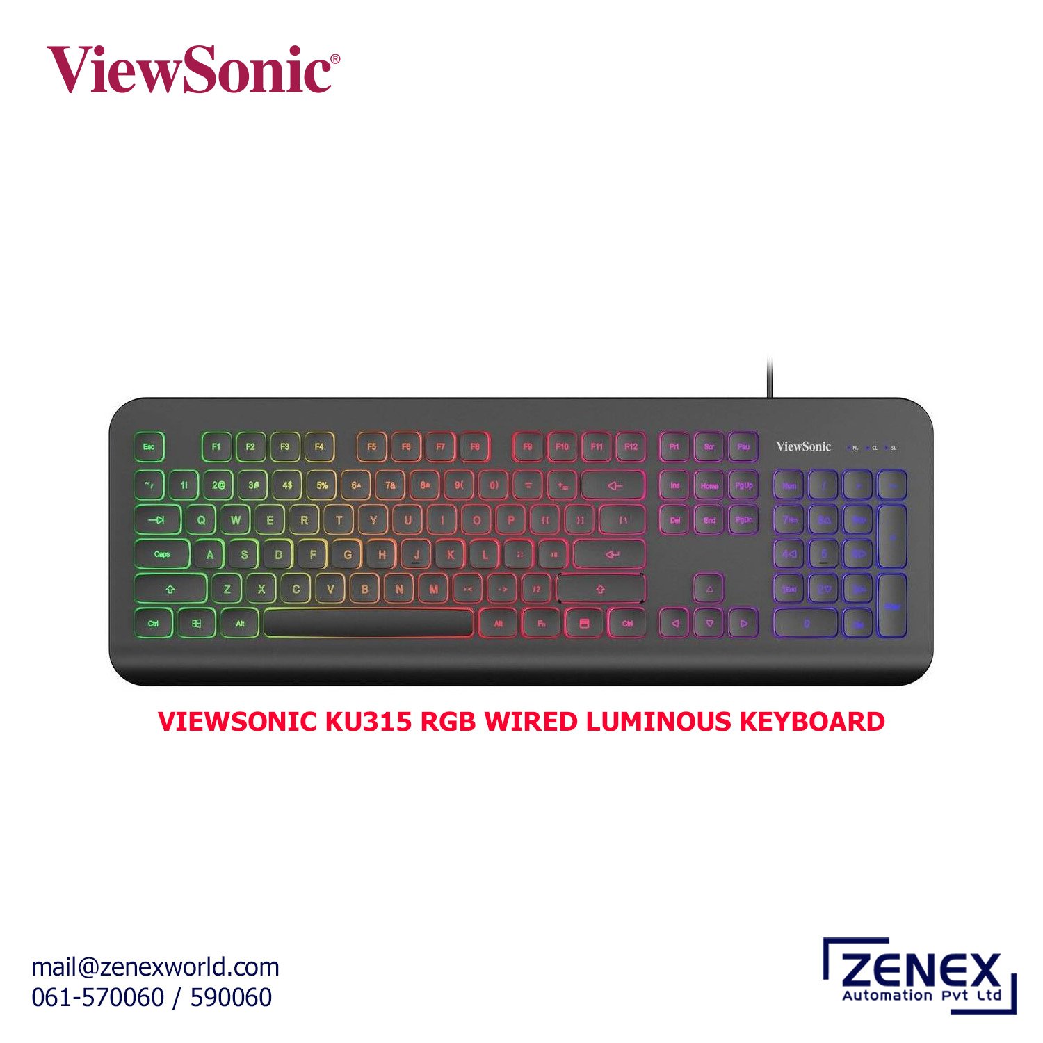 Zenex-Viewsonic-KU315-Rgb-Wired-Luminous-Keyboard_1 VIEWSONIC KU315 RGB WIRED LUMINOUS KEYBOARD - Image 1