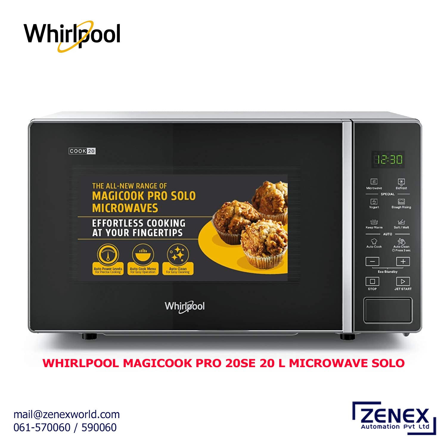 Zenex-Whirlpool-Magicook-Pro-20SE-20L-Microwave-Solo_1 WHIRLPOOL MAGICOOK PRO 20SE 20L MICROWAVE SOLO - Image 1