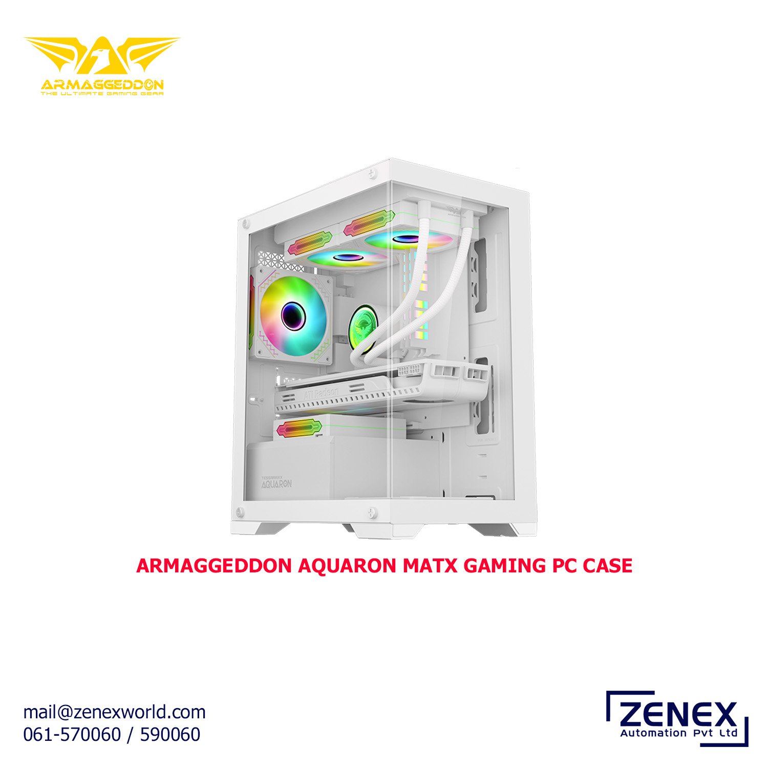 Zenex-Armaggeddon-Aquaron-Matx-Gaming-PC-Case_1 ARMAGGEDDON AQUARON MATX GAMING PC CASE - Image 1