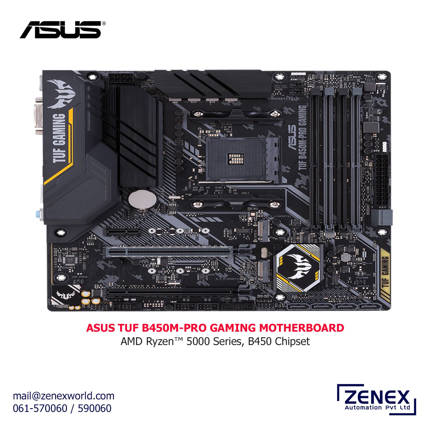 Zenex-Asus-TUF-B450M-PRO-Gaming-MotherBoard_1 ASUS TUF B450M-PRO GAMING MOTHERBOARD - Image 1