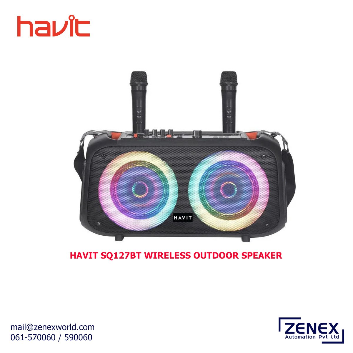 Zenex-Havit-SQ127BT-Wireless-Outdoor-Speaker_1 HAVIT SQ127BT WIRELESS OUTDOOR SPEAKER - Image 1
