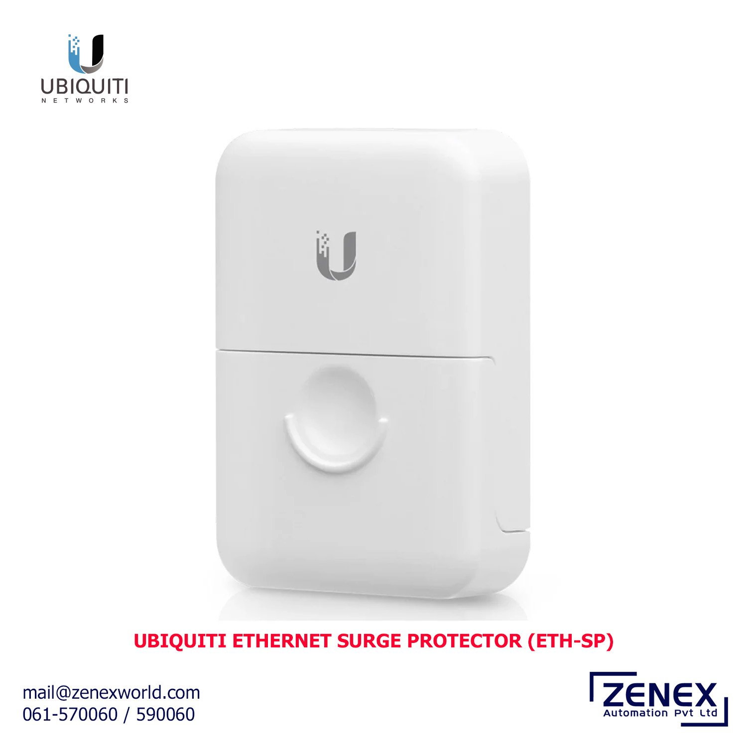 Zenex-Ubiquiti-Ethernet-Surge-Protector_1 UBIQUITI ETHERNET SURGE PROTECTOR (ETH-SP) - Image 1