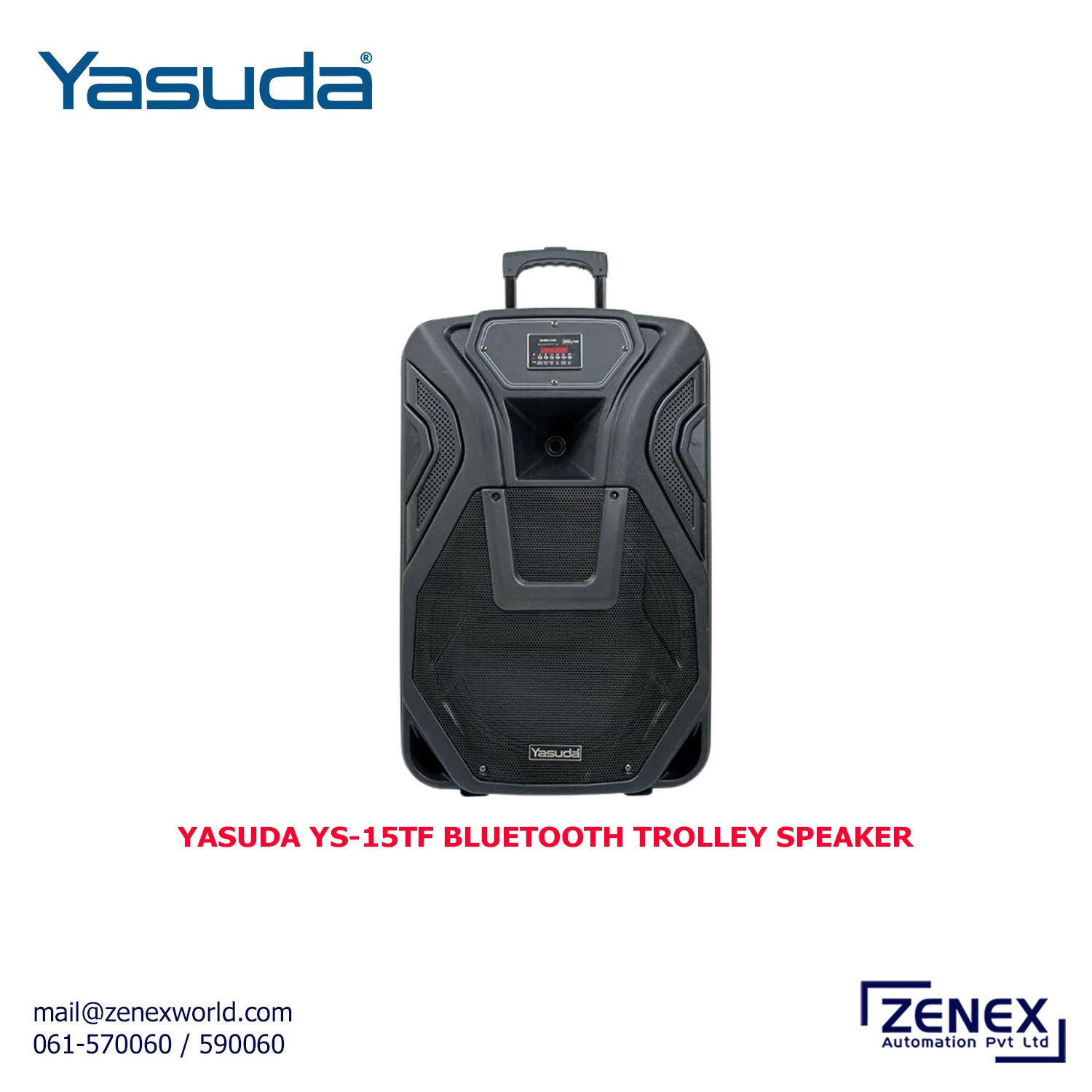 Zenex-Yasuda-YS-15TF-Bluetooth-Trolley-Speaker_1 YASUDA YS-15TF BLUETOOTH TROLLEY SPEAKER - Image 1