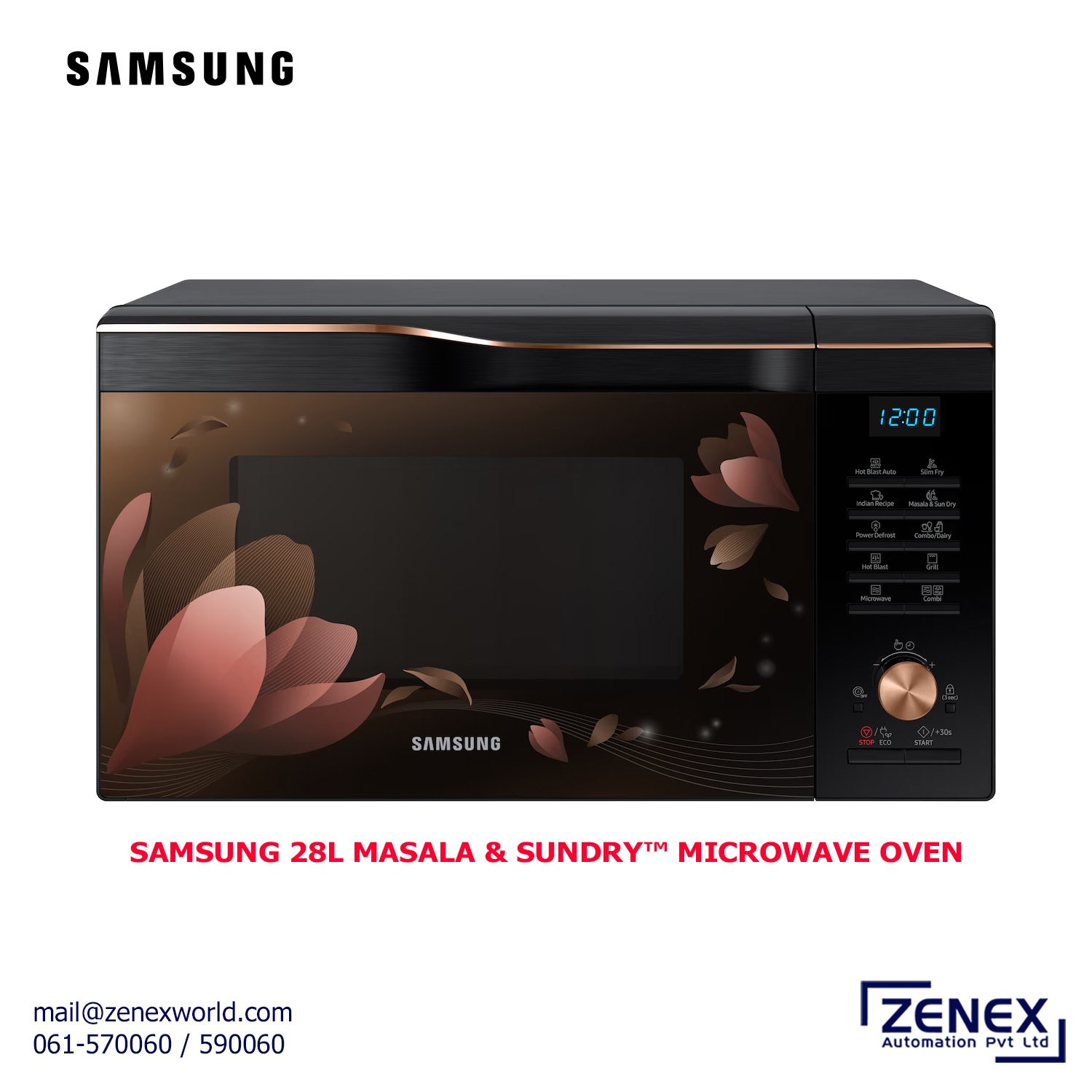 Zenex-Samsung-28L-Masala&Sundry™-Microwave-Oven_1 SAMSUNG 28L MASALA & SUNDRY™ MICROWAVE OVEN (MC28M6036CC) - Image 1