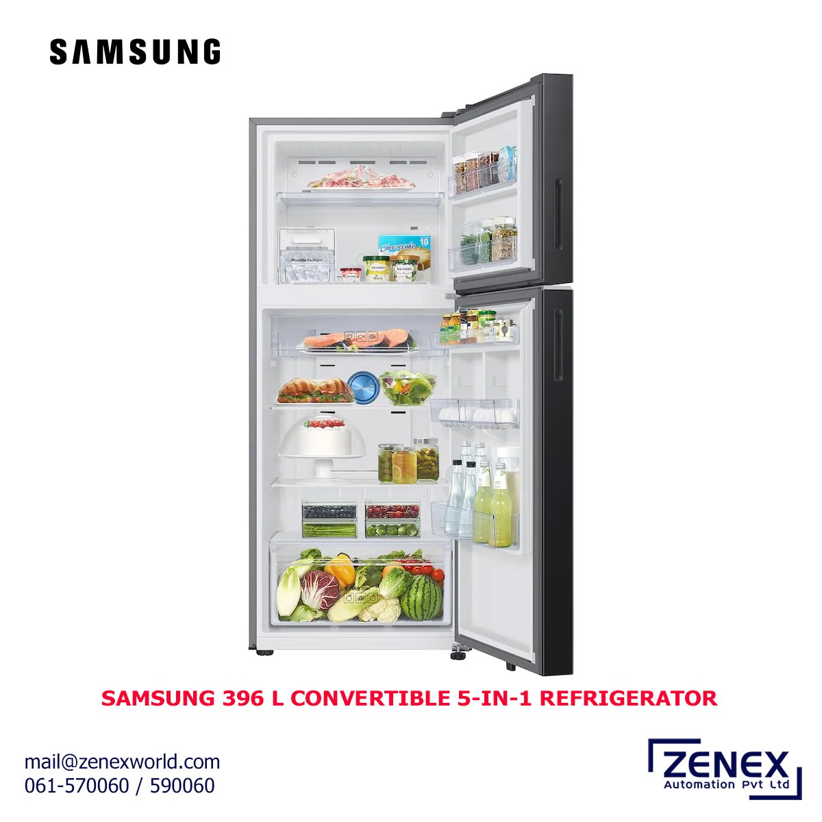 Zenex-Samsung-396L-Convertible-5-in-1-Refrigerator-3 SAMSUNG 396 L CONVERTIBLE 5-IN-1 REFRIGERATOR (RT41DG6A2BB1HL) - Image 1
